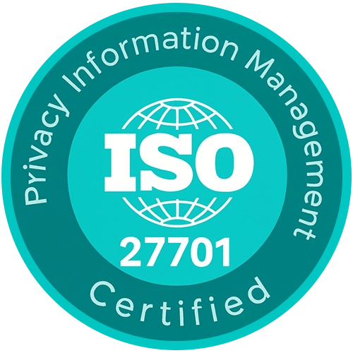 ISO27701 Certified ISO27701 certified