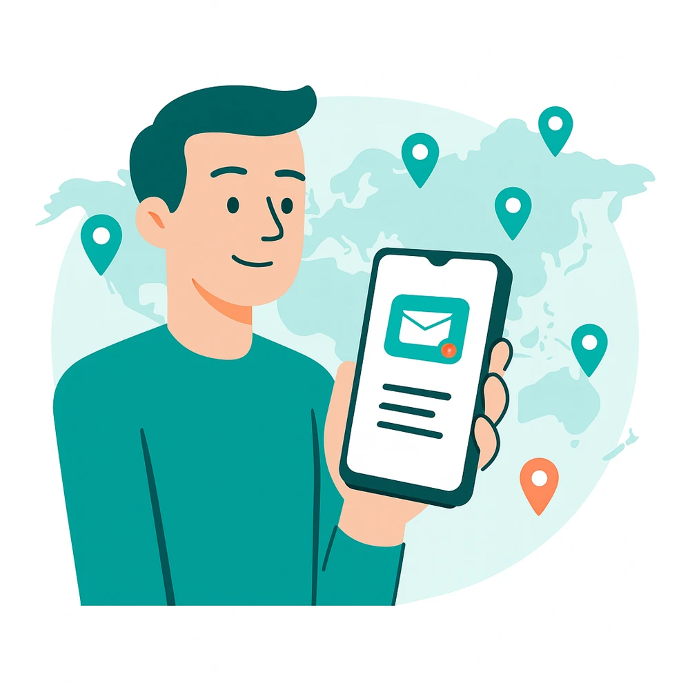 One PO Box number is global access