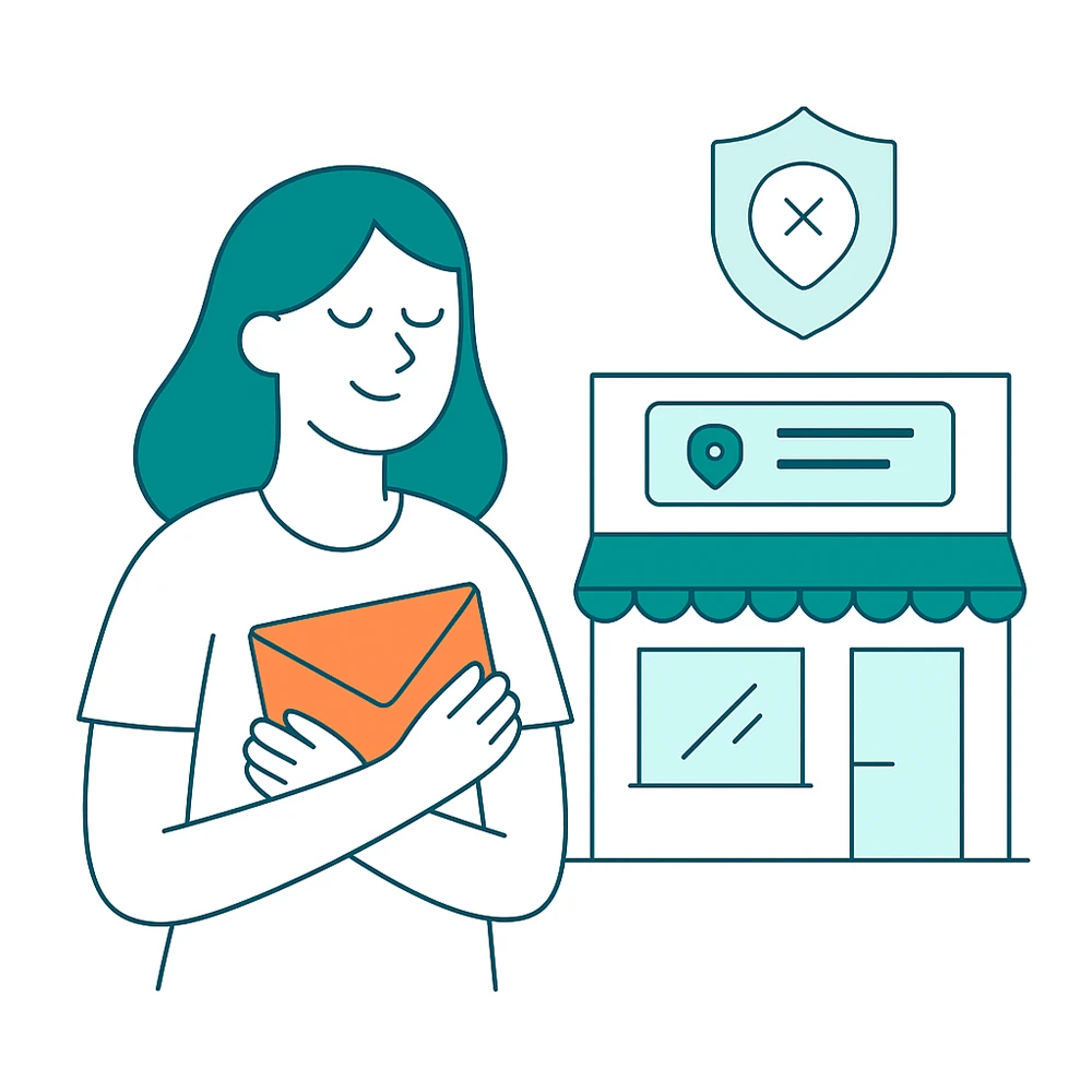 Keep your home address private and discrete. Always.