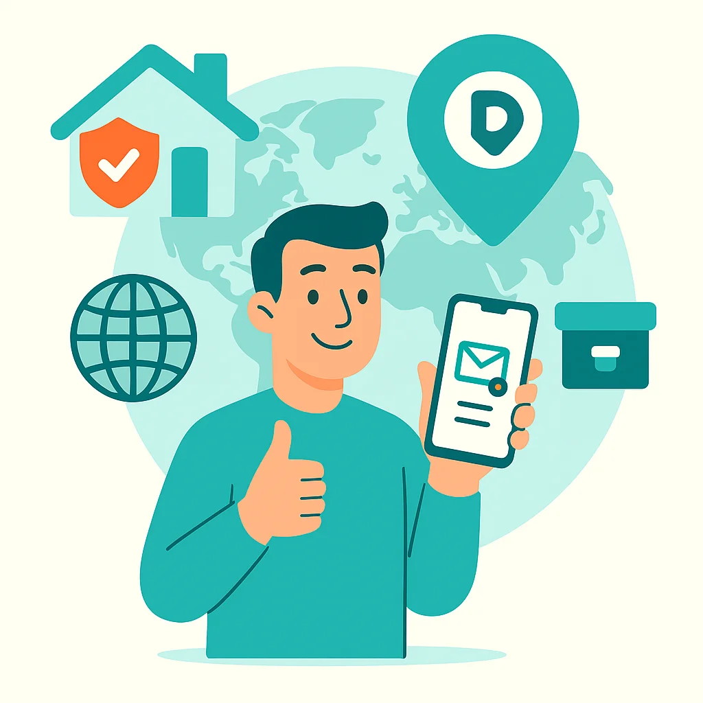 Apply for a postal address: fast, secure and 100% online