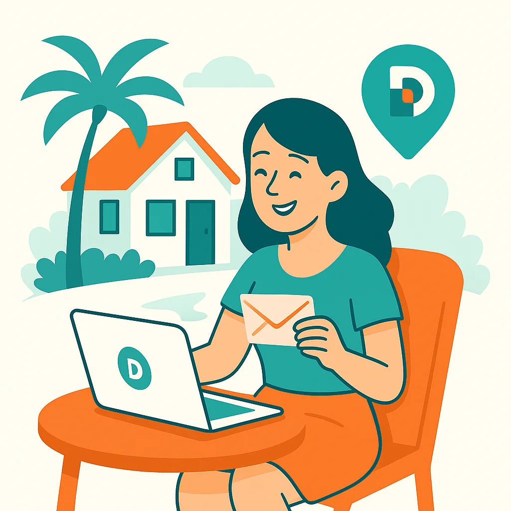 Receive mail at your second home